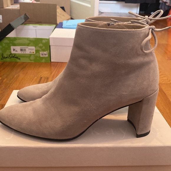 STUART WEITZMAN Light Gray Booties size 8 - Picture 5 of 6
